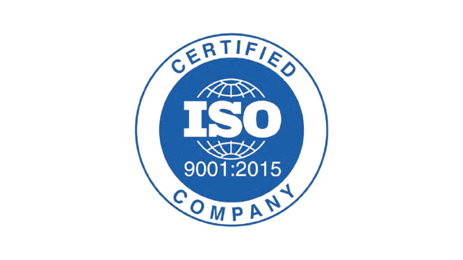 Selo ISO 9001:2015 Certified Company